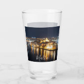 Verre Vue de Trois villes à Malte la nuit (Dos)
