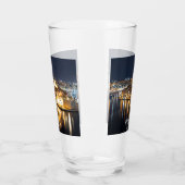Verre Vue de Trois villes à Malte la nuit (Gauche)
