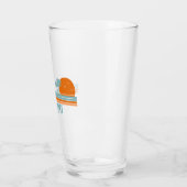 Verre Waikiki Hawaii palmiers solaires (Gauche)