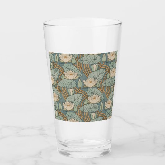 Verre Water Lys Lily Art Nouveau Nature (Devant)