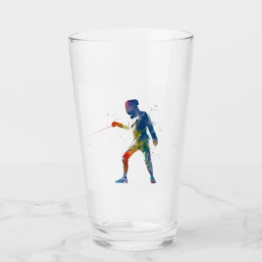 Verre watercolor fencing (Devant)