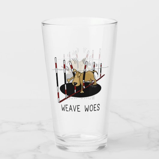 Verre Weave Woes - agilité amusant coincé chien oops (Dos)