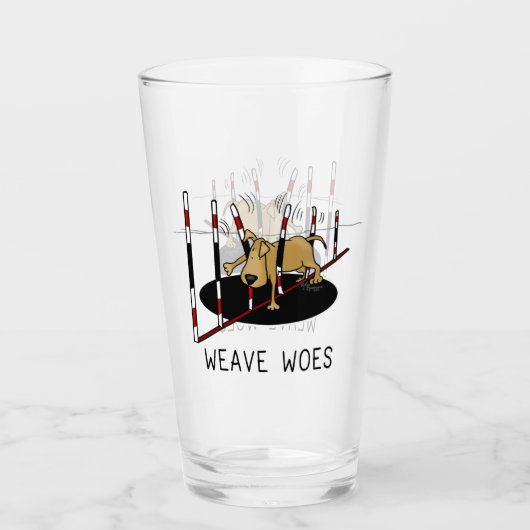 Verre Weave Woes - agilité amusant coincé chien oops (Devant)