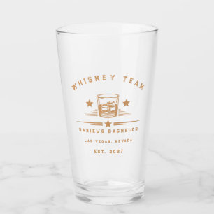 Verre Week-end de fête de bachelor personnalisé sur le t