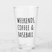 Verre Week-ends, Café Et Baseball I (Devant)