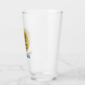 Verre Western Cowboy Rustic Groomsmen Nom Monogramme (Gauche)