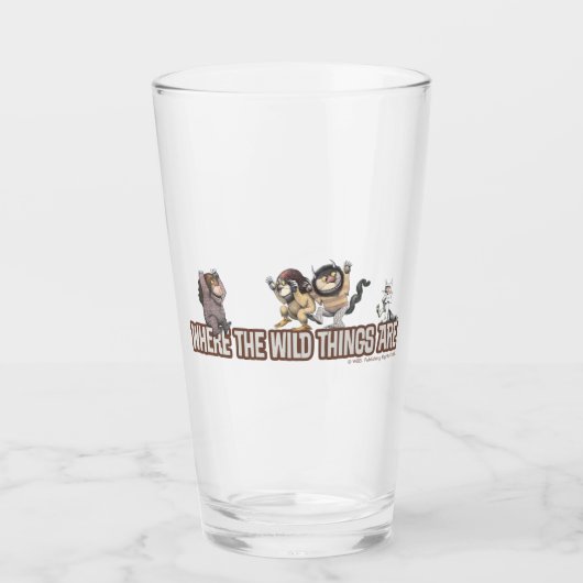 Verre Where the Wild Things Are Characters on Logo (Devant)