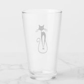 Verre Whimsical Skinny Chat noir (Dos)