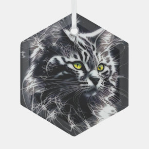 Verre Whiskers en ornement argenté