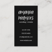 Verre Whisky | Carte de visite Parties scintillant (Dos)