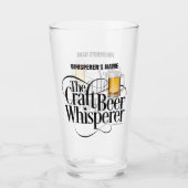 Verre Whisperer de bière artisanale (Devant)