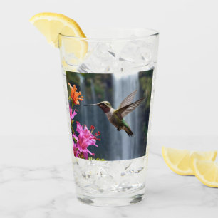 Verre "Whispers of Nature : Hummingbird, Cascade