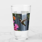 Verre "Whispers of Nature : Hummingbird, Cascade (Devant)