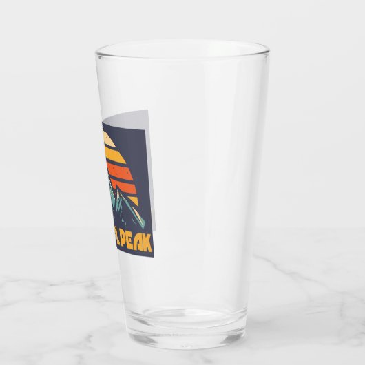 Verre White Mountain Peak California Retro Turquoise (Gauche)