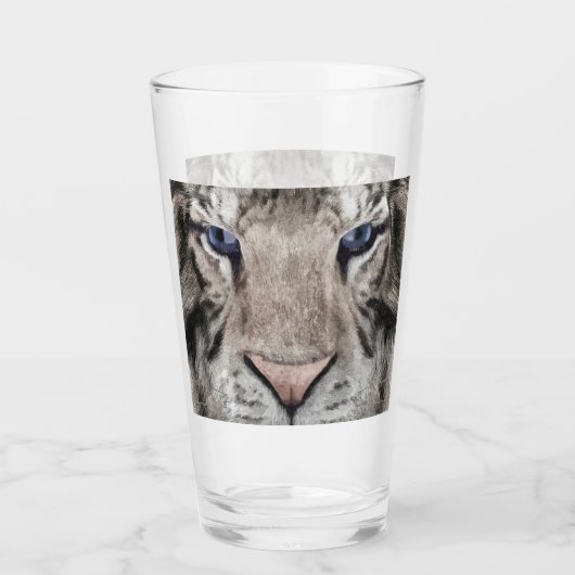 Verre White Tiger Head  (Devant)