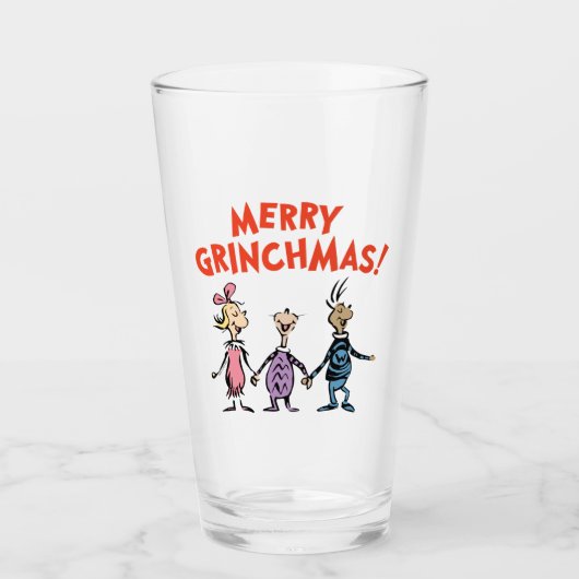 Verre Whos Holding Hands Merry Grinchmas (Devant)