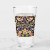 Verre William Morris Strawberry Thief Floral Art nouveau (Dos)