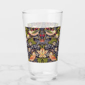 Verre William Morris Strawberry Thief Floral Art nouveau (Devant)
