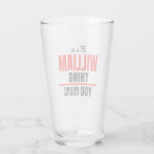 Verre William que tu ne comprendrais pas tiré (Dos)