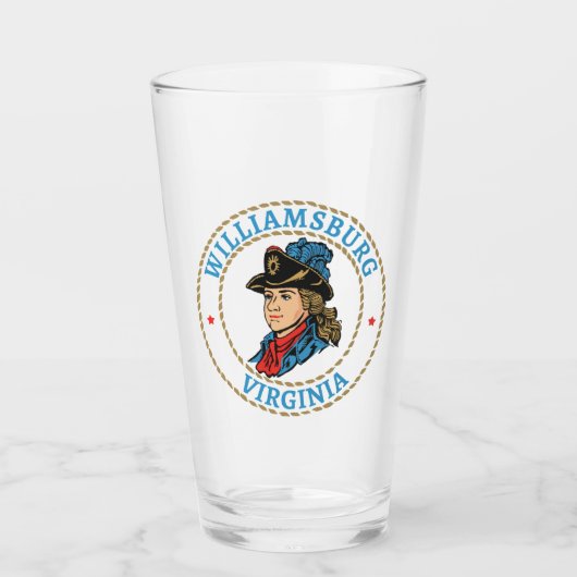 Verre Williamsburg Virginia Colonial (Devant)