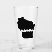 Verre Wisconsin Madison Skyline Thème Beer Glass (Devant)