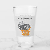 Verre Wisconsin State Pseudo Word Art (Dos)