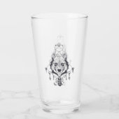 Verre Wolf Boho de la tribu (Dos)