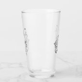 Verre Wolf Howling argenté (Gauche)