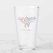 Verre Wonder Woman Crossed Arms dans le logo collage (Dos)