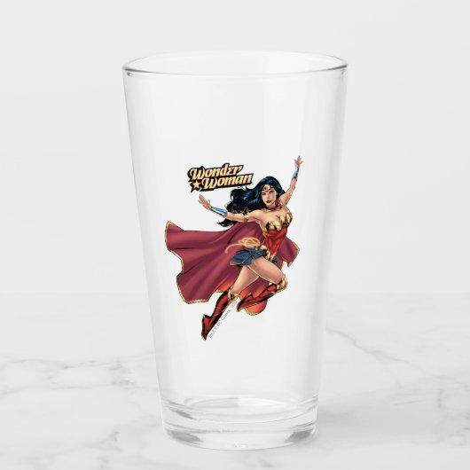 Verre Wonder Woman Portant Cape (Devant)