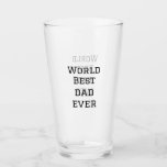 Verre World best dad ever fat ajouter nom texte sport te<br><div class="desc">conception</div>