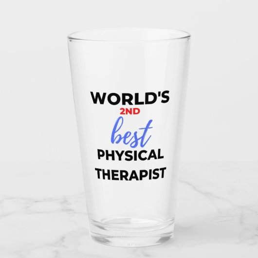 Verre World's 2nd Best Physical Therapist 2 (Devant)