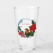 Verre Wreath de la souris de Noël (Devant)
