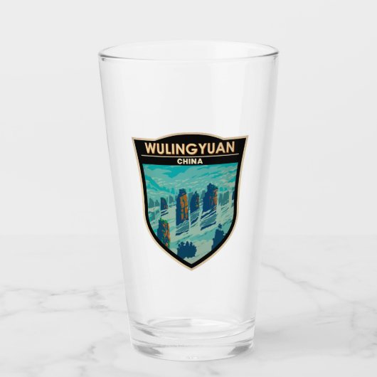 Verre Wulingyuan zone Pittoresque Chine Voyage Art Vinta (Devant)