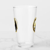 Verre Yin Yang or sur noir (Droite)