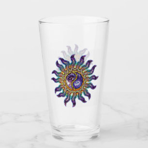Verre Yin Yang Purple Mosaic Sun