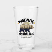 Verre Yosemite National Park Bear Forest Beer Glass (Devant)