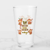 Verre Yup ! C'est mon cirque, ce sont mes quatre singes (Dos)