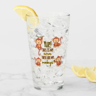 Verre Yup ! C'est mon cirque, ce sont mes quatre singes