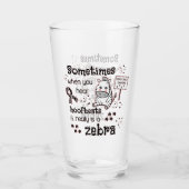 Verre Zebra awareness (Devant)