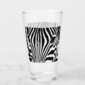 Verre Zebra portrait noir et blanc (Dos)