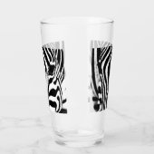 Verre Zebra portrait noir et blanc (Gauche)