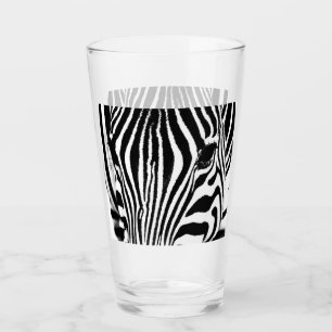 Verre Zebra portrait photo noir et blanc