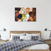 Verrekende canvas printwand afdruk (Insitu (Slaapkamer))