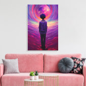 Verrekte Canvas Afdrukkunst: NDE NDE-tunnel Afdruk (Insitu (Woonkamer))