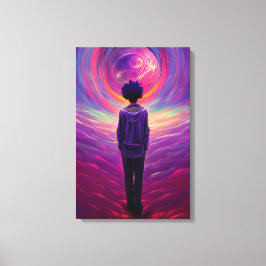 Verrekte Canvas Afdrukkunst: NDE NDE-tunnel Afdruk