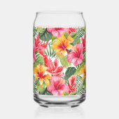 Verrerie de fleurs tropicales (Verso)