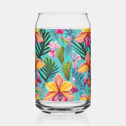 Verrerie de fleurs tropicales (Verso)