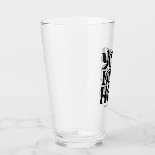 Verres à bière personnalisés avec logo et texte (Droite)