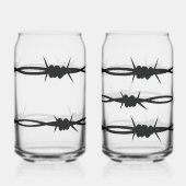 Verres à boire avec conception de fil barbelé (Verso)